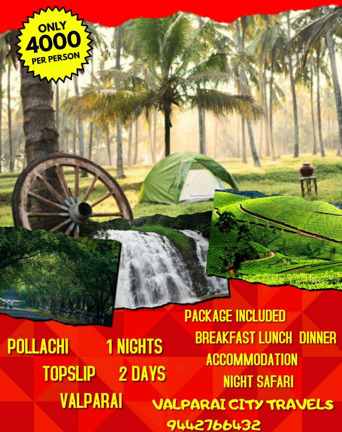 Topslip Valparai Tour from Coimbatore